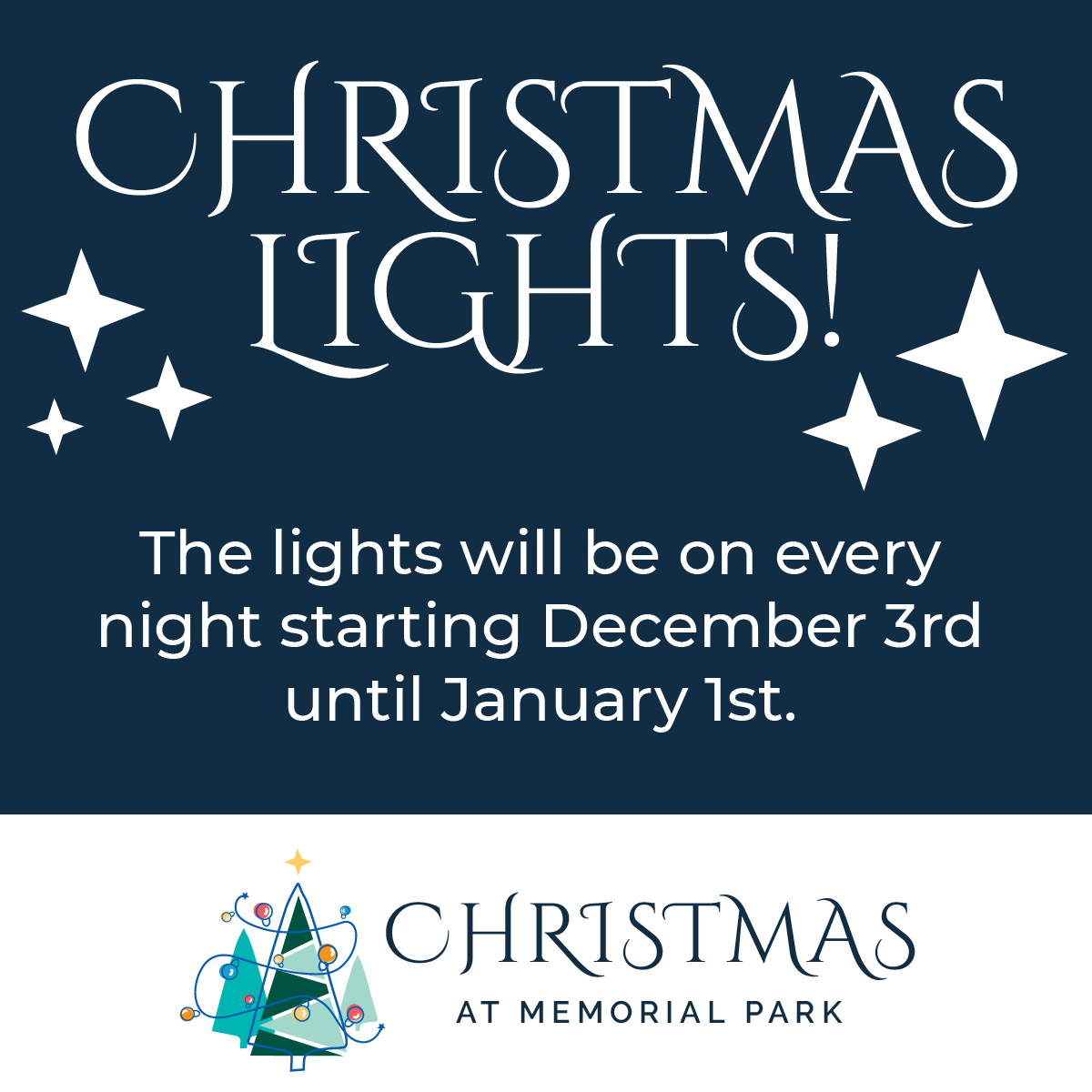 Christmas Lights at Coldwater Memorial Park Greater Grand Lake