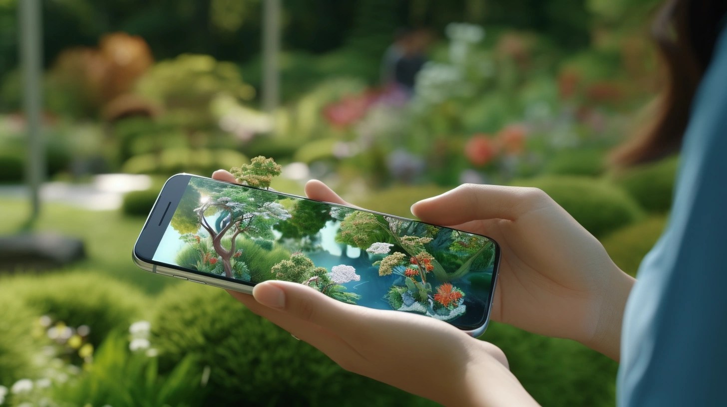 Augmented reality (AR) on a smartphone or Android Software