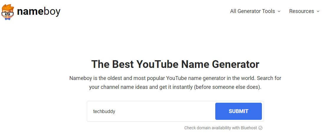 12+ Best YouTube Channel Name Generator Online Tools Seeromega
