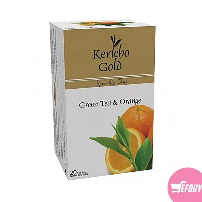 Kericho gold green tea & Orange 20'S X 2g Sefbuy