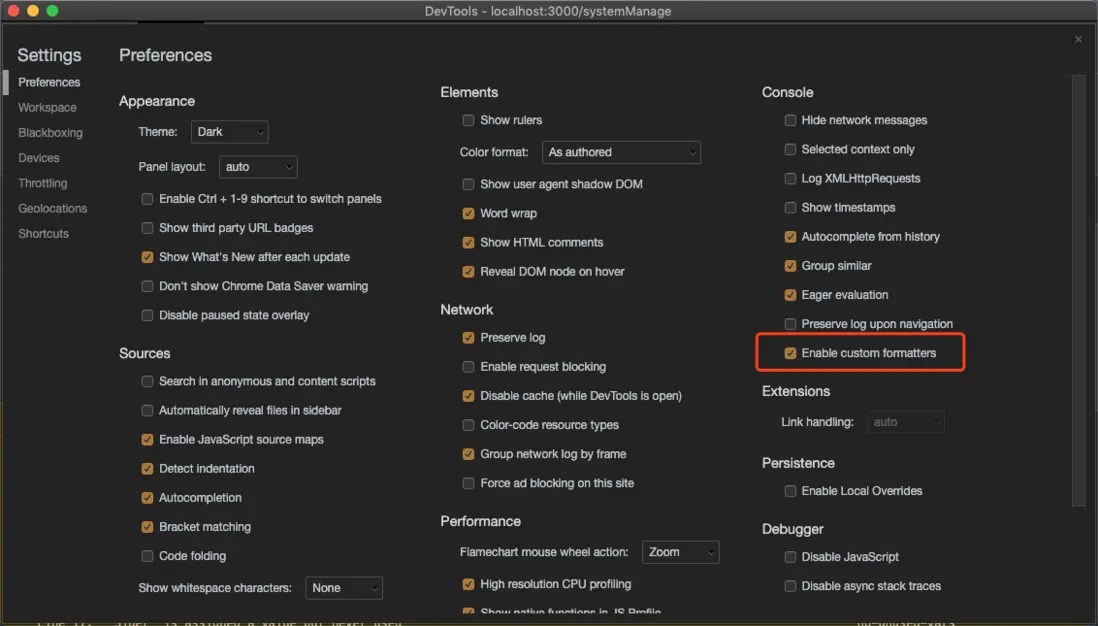 chromedevtools Immutable.js Object Formatter使用 全栈工程师进阶
