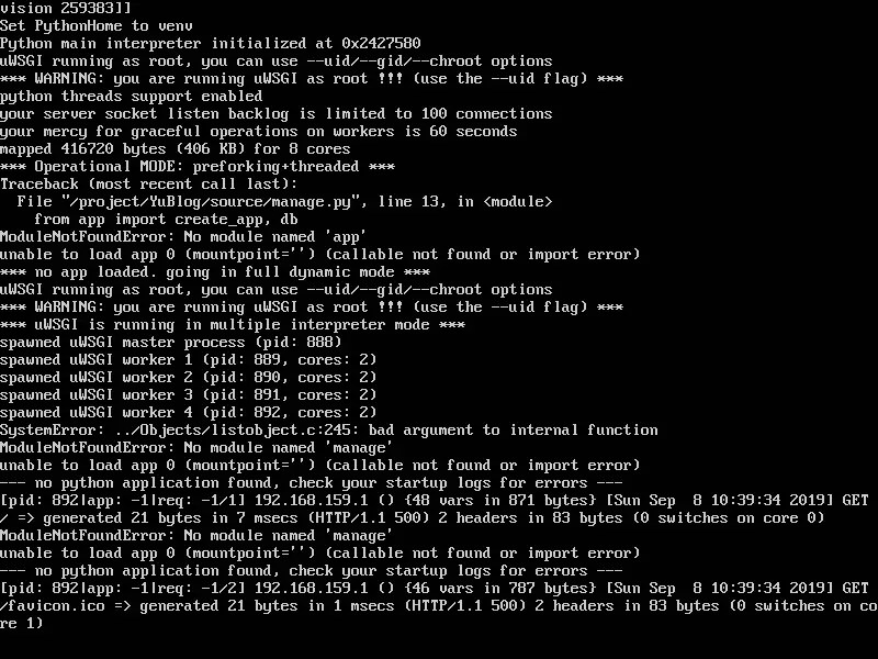 Ubuntu+uwsgi+Nginx部署Flask应用 no python application found 报错