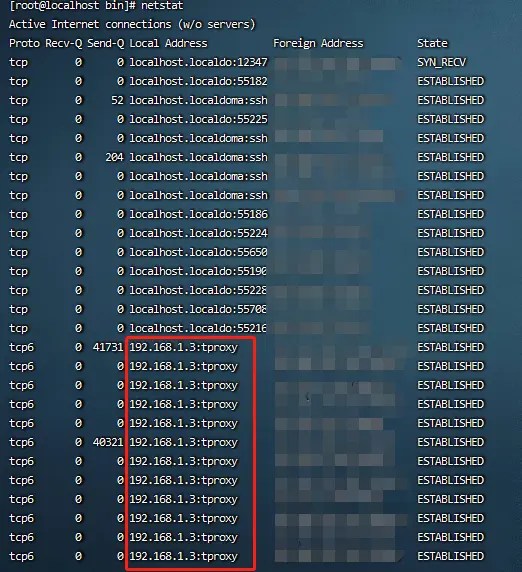 linux netstat 查询出来的Local Address中端口为tproxy是什么？ SegmentFault 思否