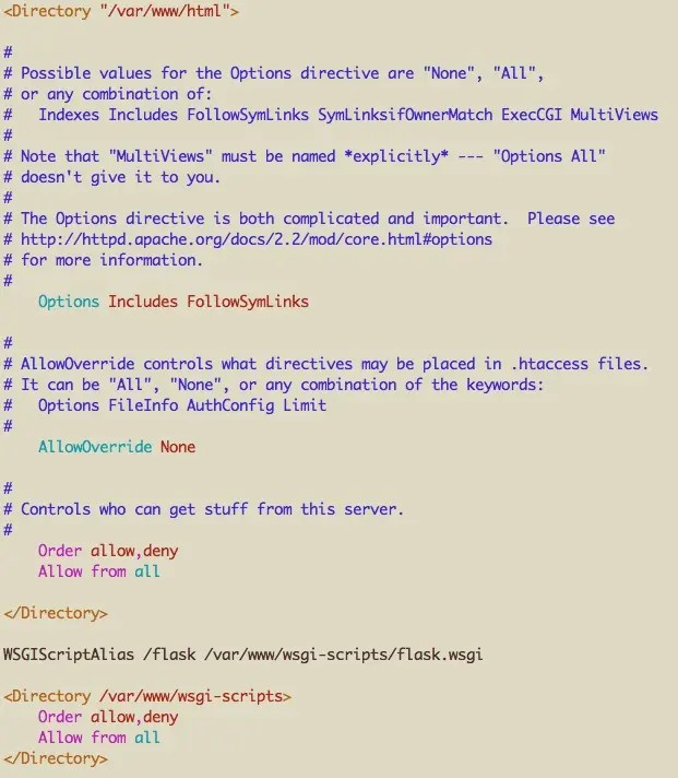 linux apache python wsgi,Linux下 apache 配置 wsgi 以使用 pythonflask (2016年2