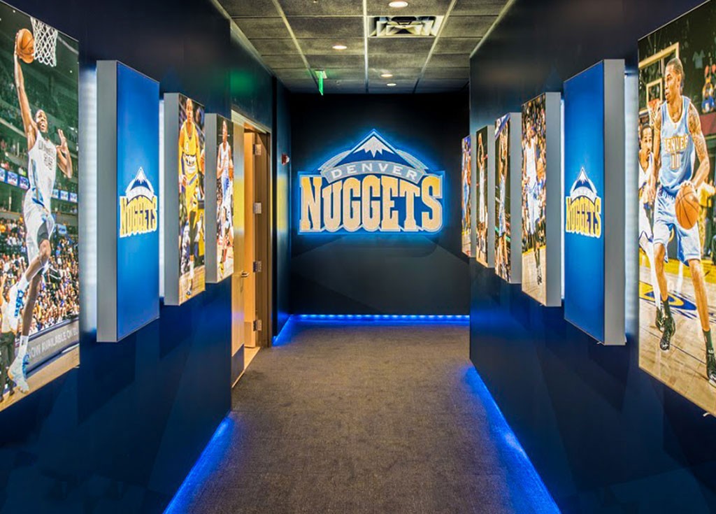 Denver Nuggets Logo Lightbox SEG Systems