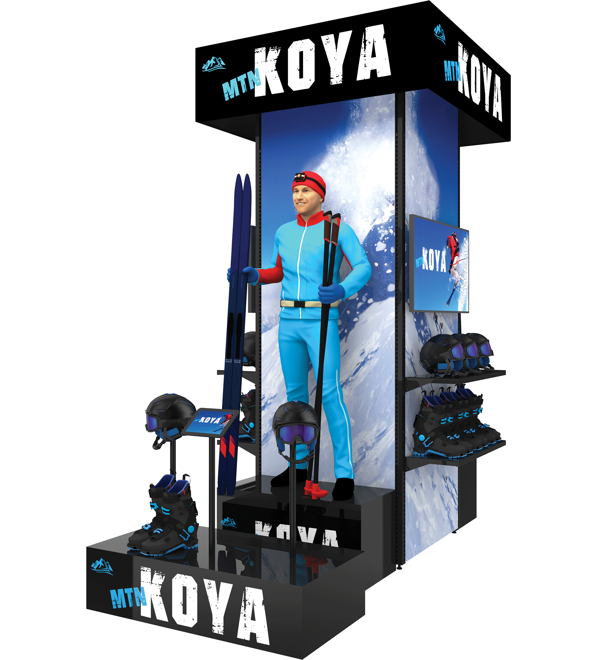 MODify Four Sided Retail Merchandise Displays SEG Systems