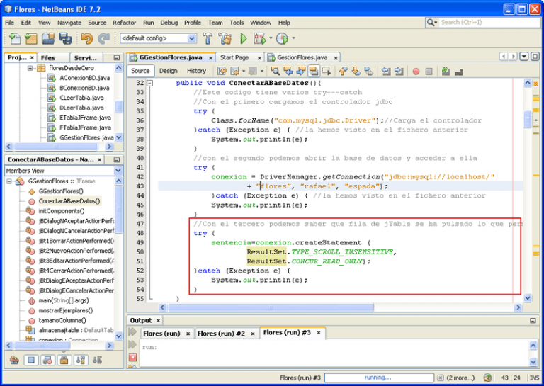 Sistema registro con java netbeans insertar modificar eliminar buscar