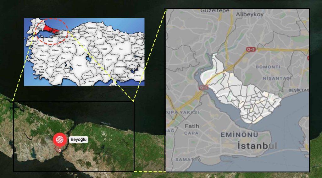 Beyoğlu Posta Kodu, Beyoğlu Posta Kodu İlçesi Hakkında