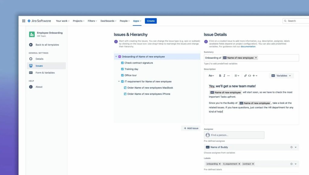 Einfach wie nie Vorlagen für und Subtasks in Jira Cloud erstellen