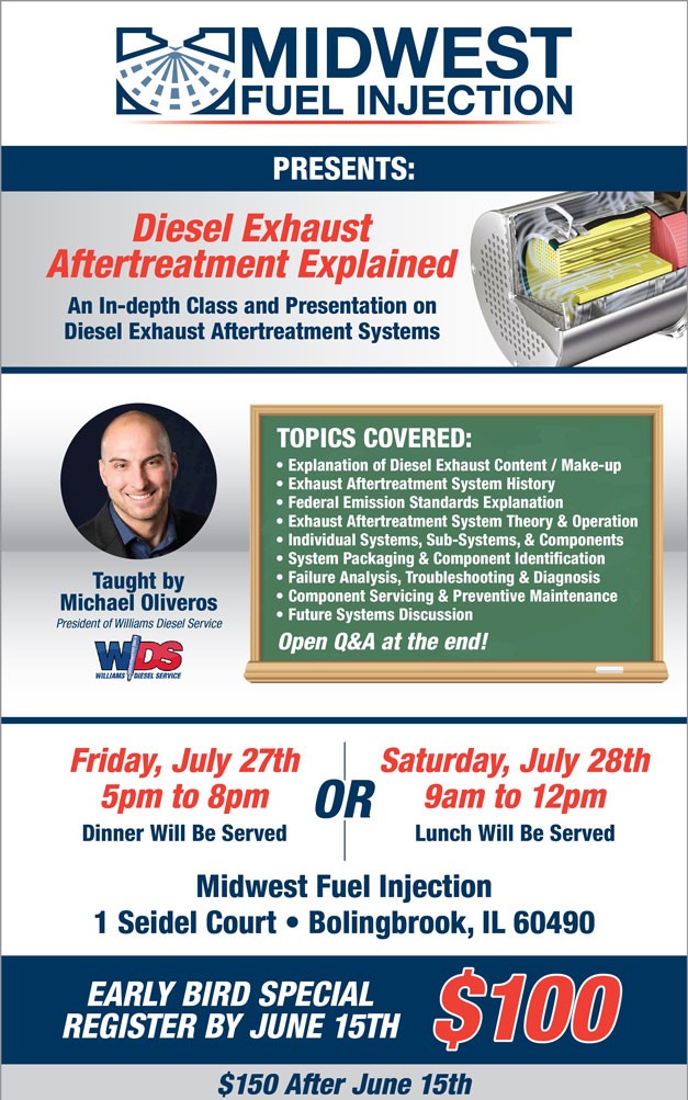 Midwest Fuel Injection to Host Training on Diesel Exhaust
