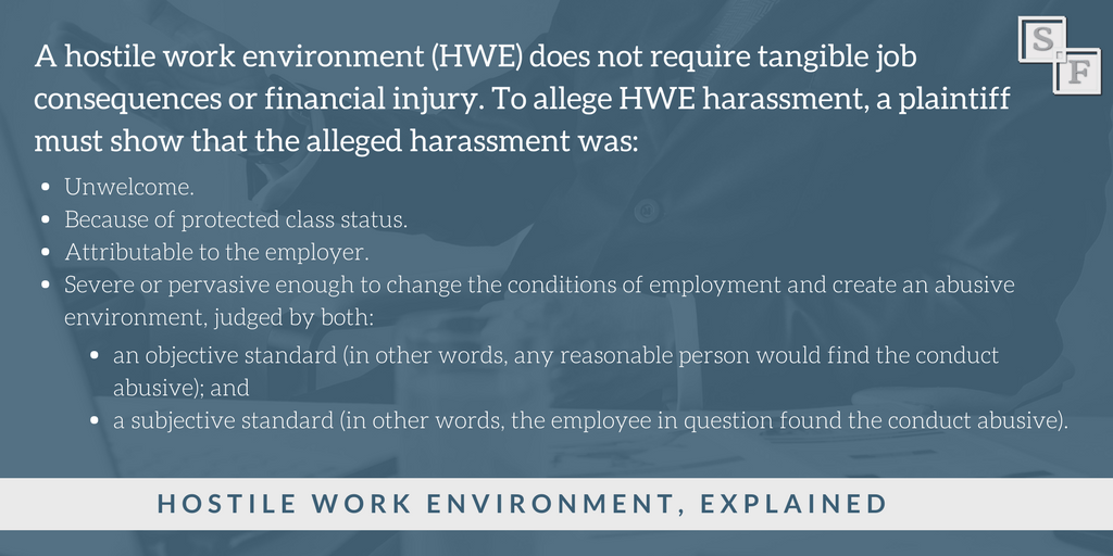 Workplace Harassment Claims What Employers Need to Know SeiferFlatow