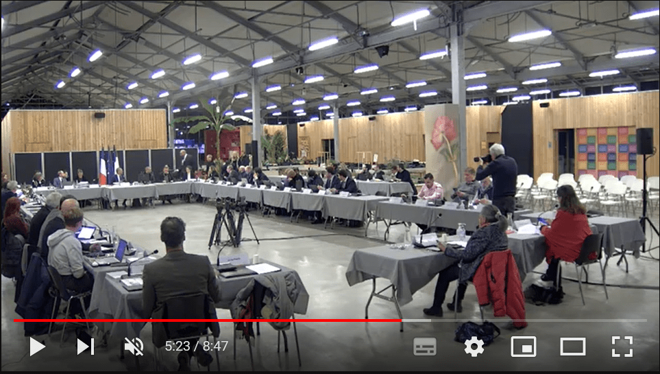 Expression contre la réforme des retraites lors du conseil municipal du