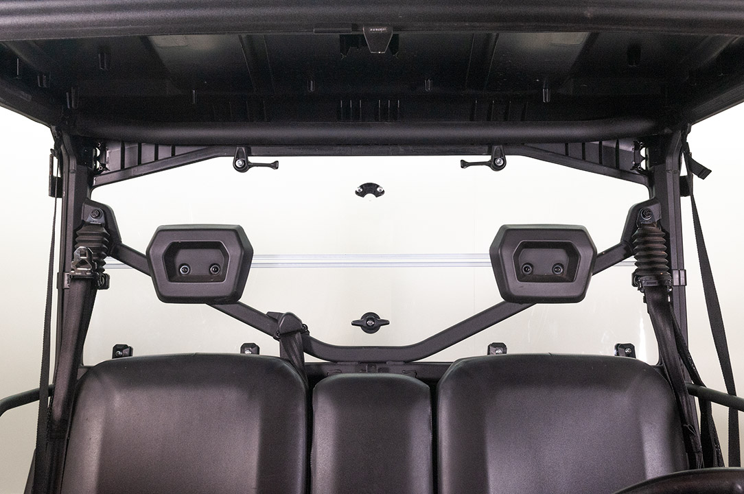 Hard Rear Folding Windshield (UV Resistant Polycarbonate) — CanAm