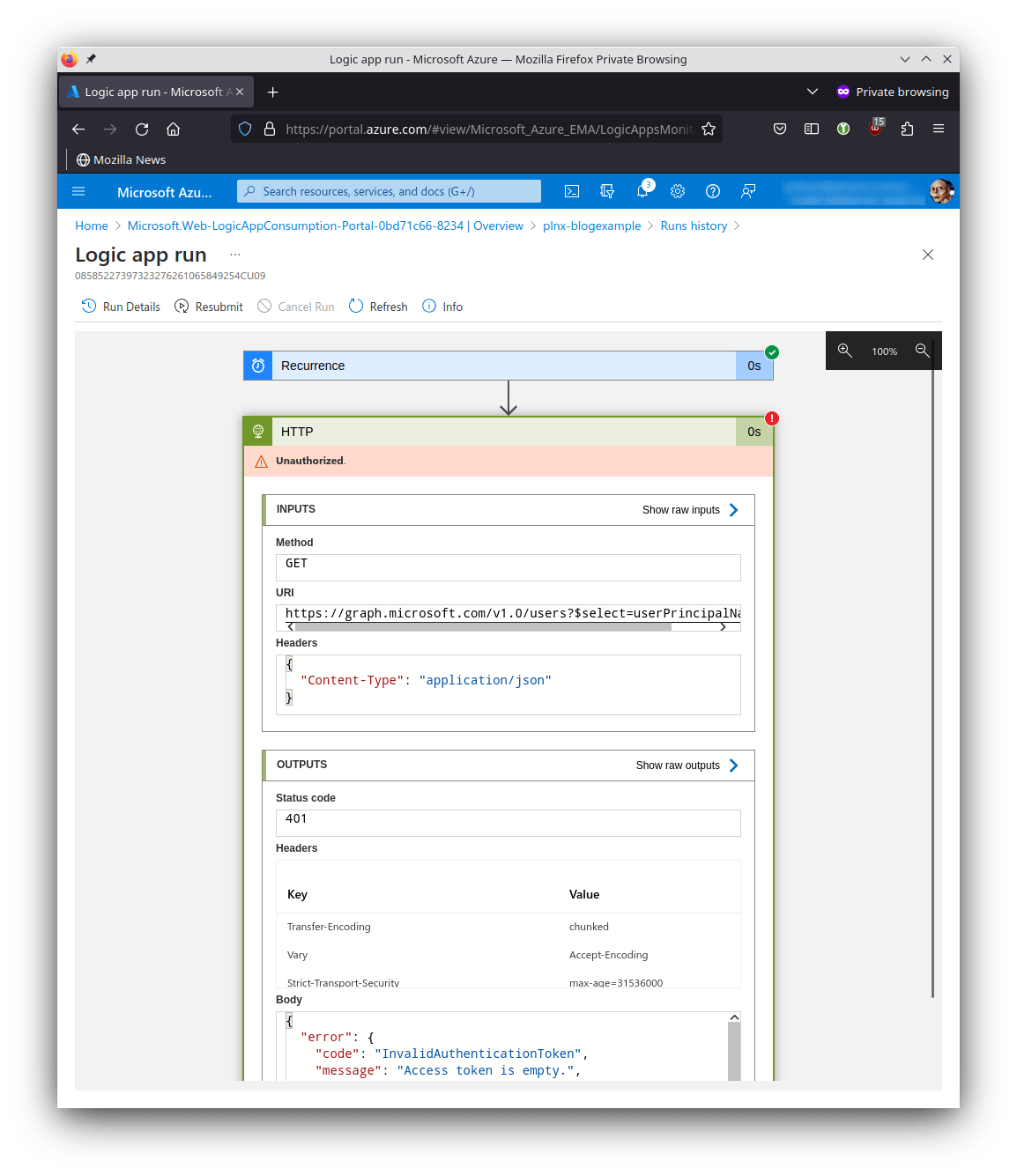 Graph API with Logic App · sekureco42