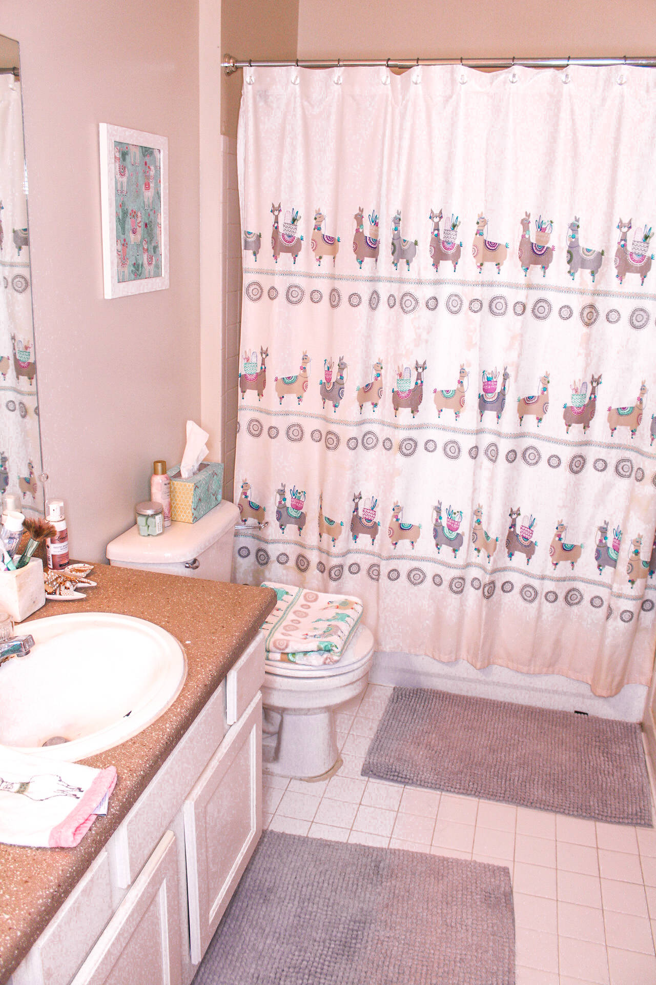 Home Decor Inspo llama Theme Bathroom Sélah Christeen