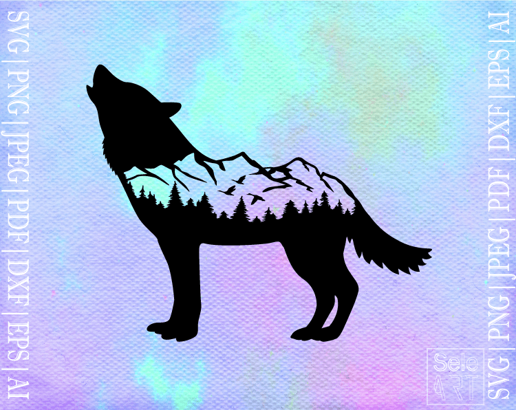 Free Wolf Mountain SVG Free Svg with SeleART
