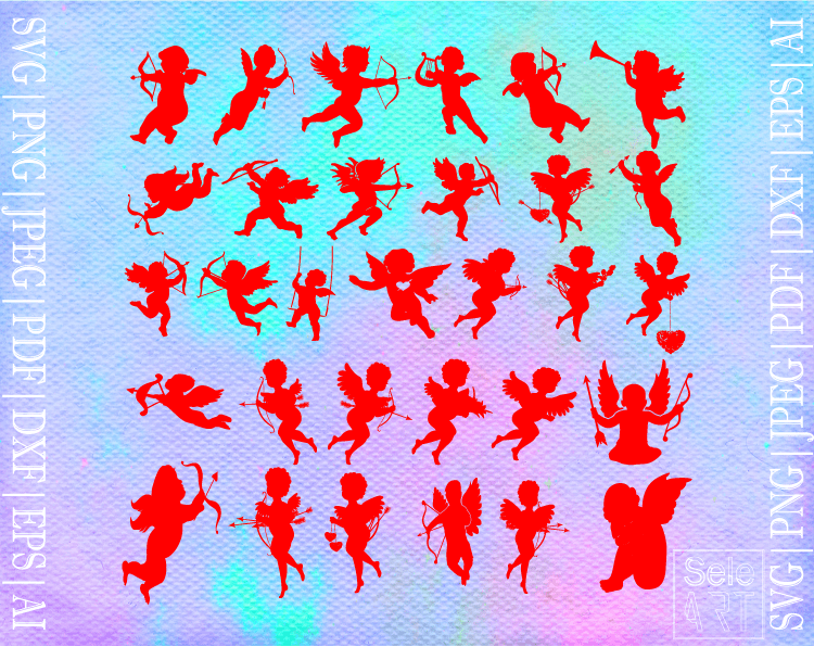 FREE CUPID SVG Free Svg with SeleART