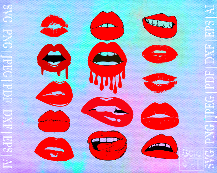 FREE lips SVG Free Svg with SeleART