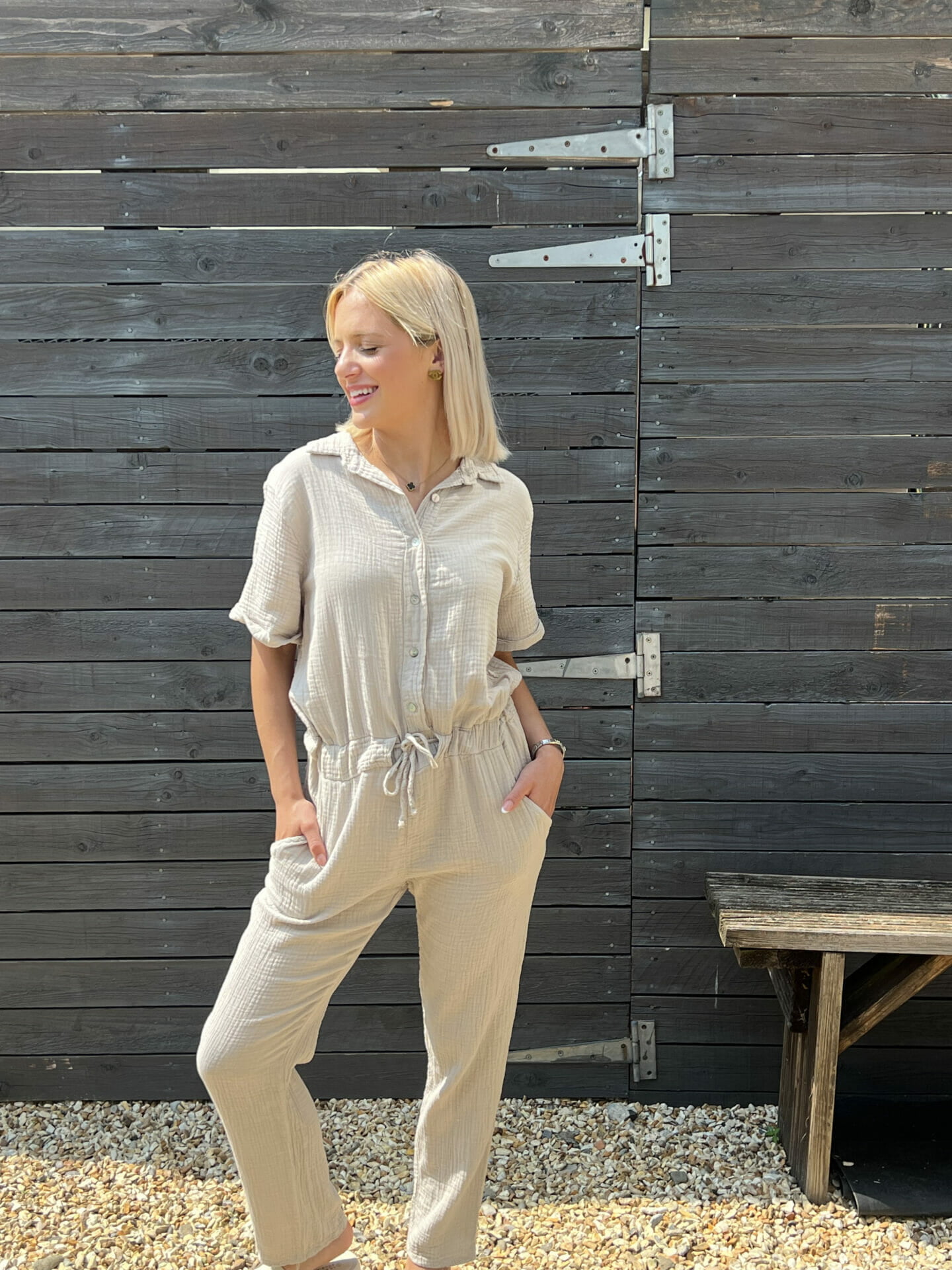 Isla Cotton Jumpsuit Select Boutique Goatstown Dublin