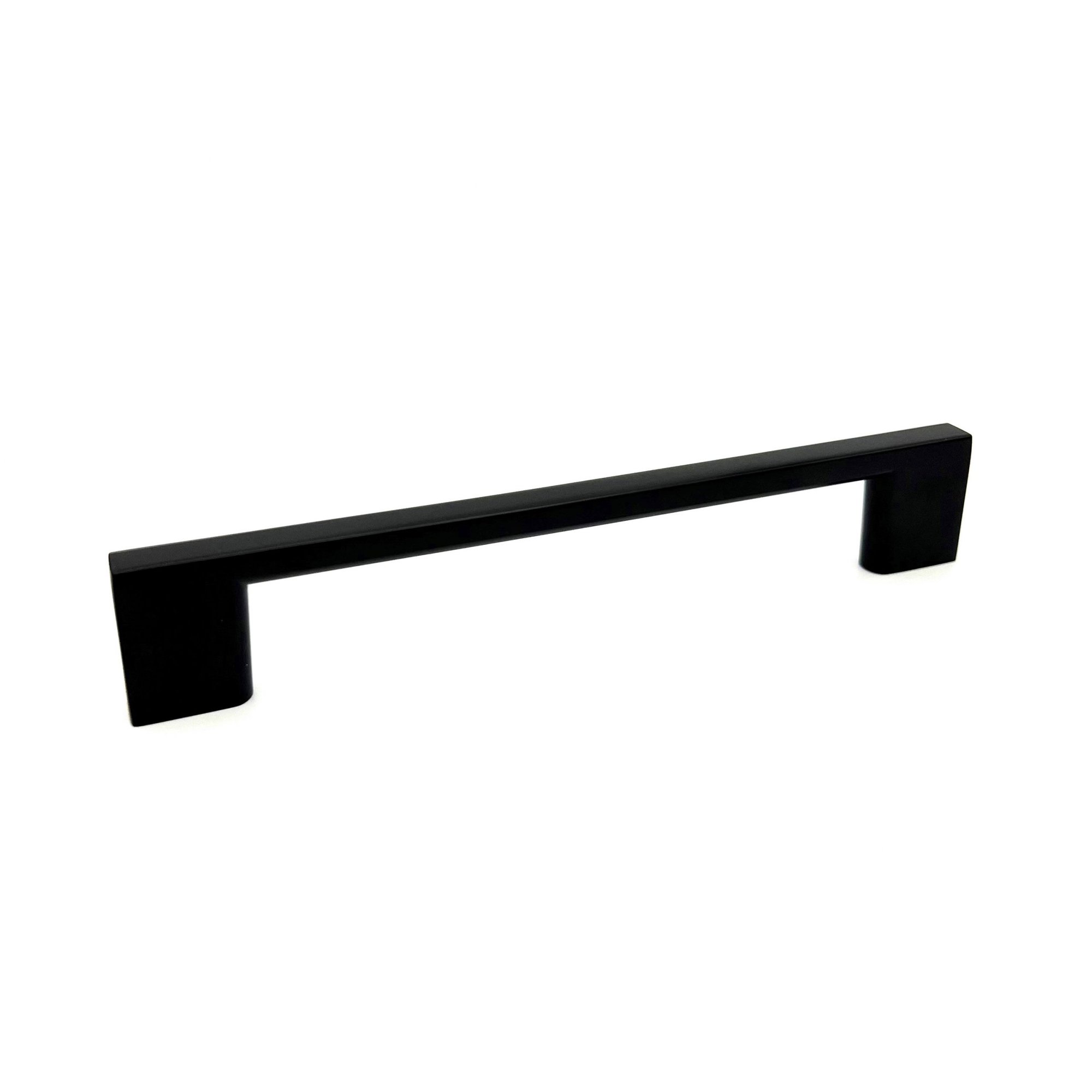 128mm Matt Black Square D Handle Select Components