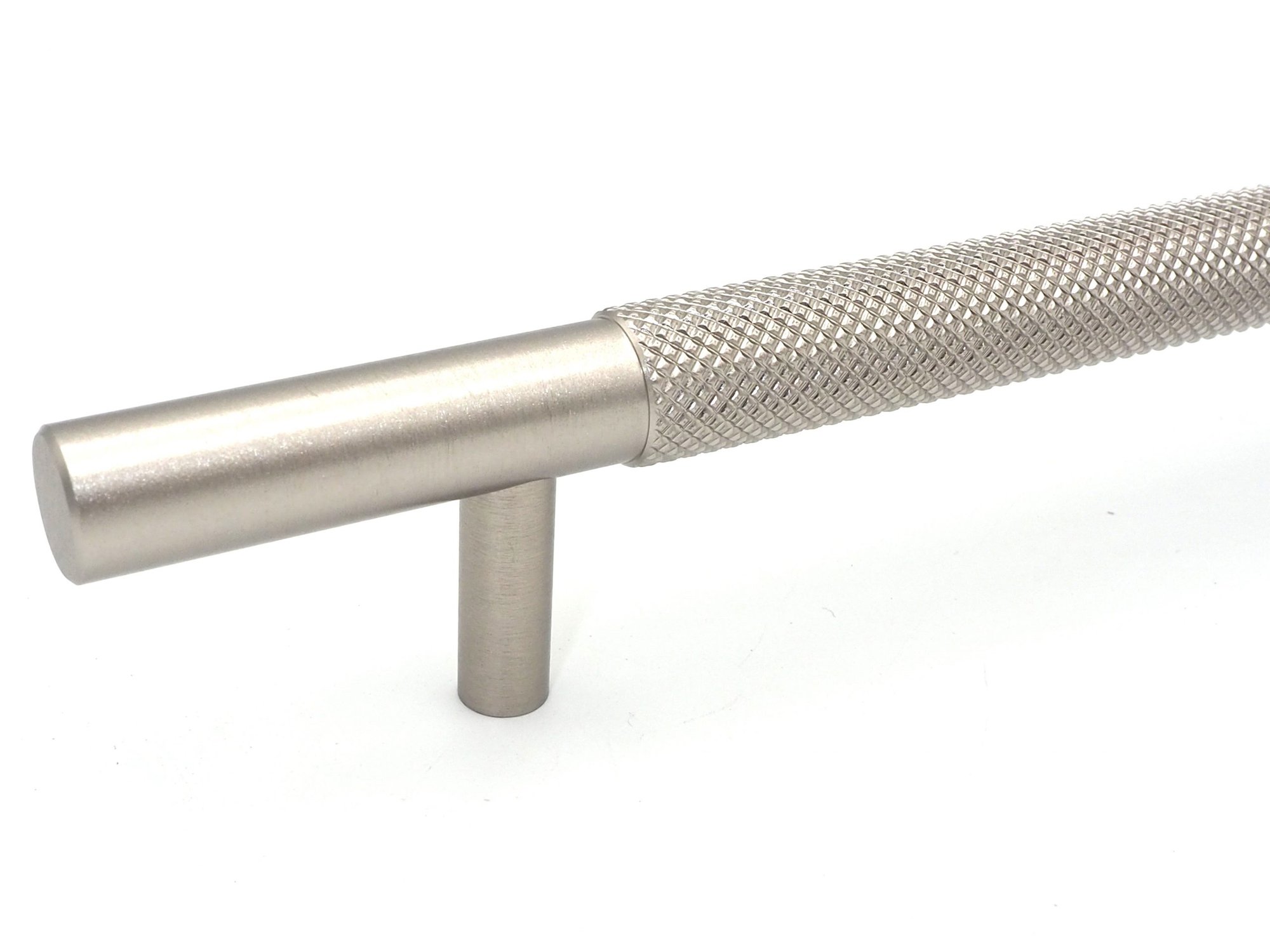 160mm Knurled Brushed Nickel Bar Handle Select Components