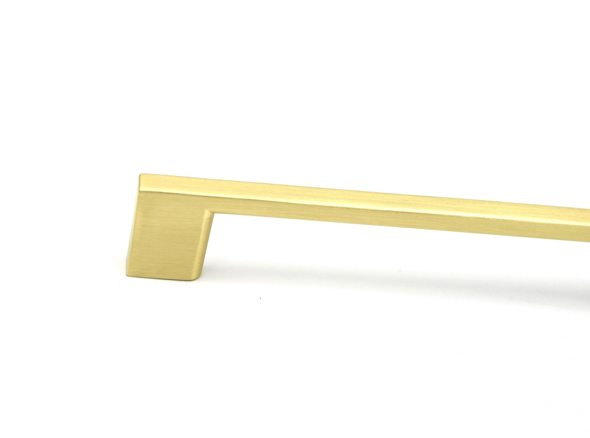 128mm Brushed Brass Gold Square D Kitchen Cupboard Handle Select