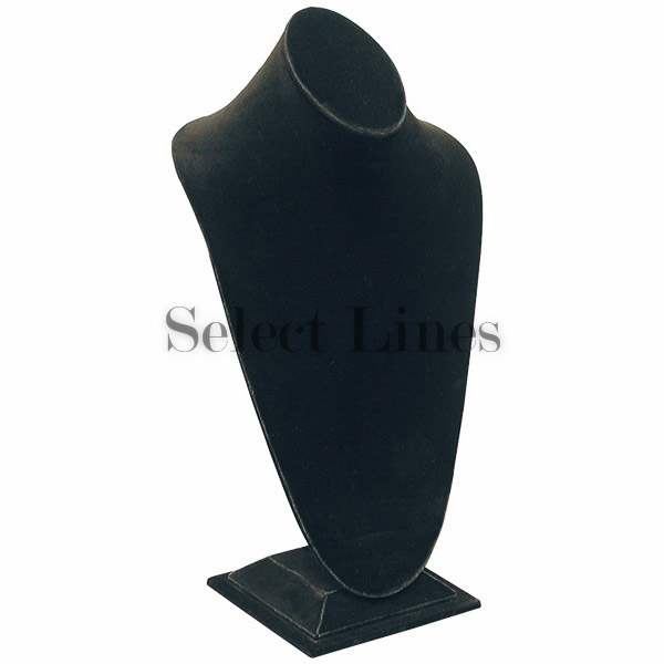 Large Black Velvet 14 5"H Necklace Bust Jewelry Display Stand Forms eBay