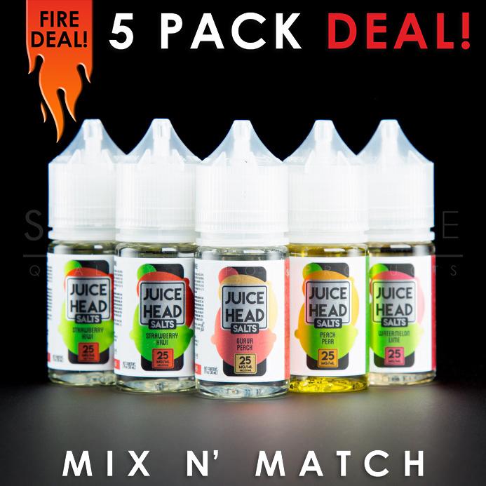 Juice Head Nic Salt Mix and Match (5 Pack) 150ml Select Vape