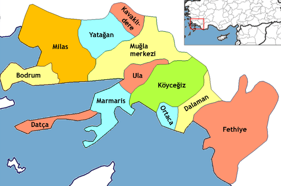 Gocek Turquie Carte Turkish Riviera 7Day Yacht Charter Itinerary Select Yachts