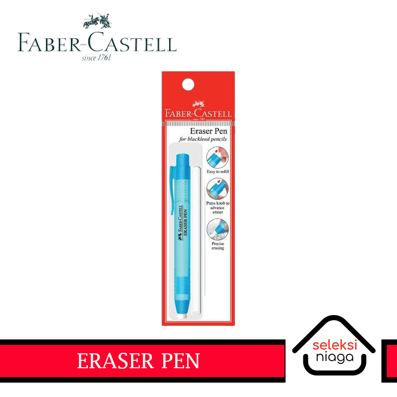Eraser Pen Holder With Free 1 Refill Blistercard — Seleksi Niaga