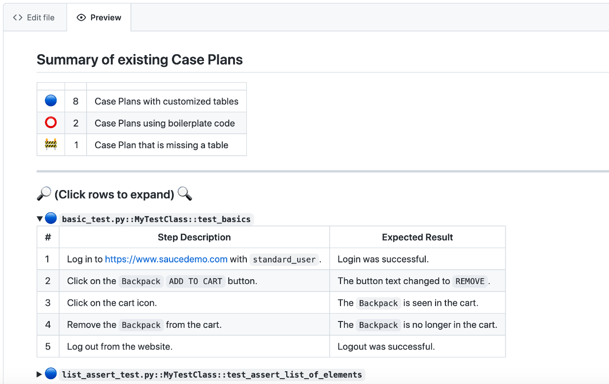 Case Plans SeleniumBase Docs