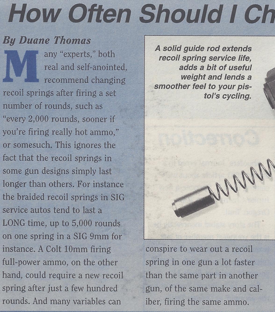 How Often Should I Change My Recoil Spring?