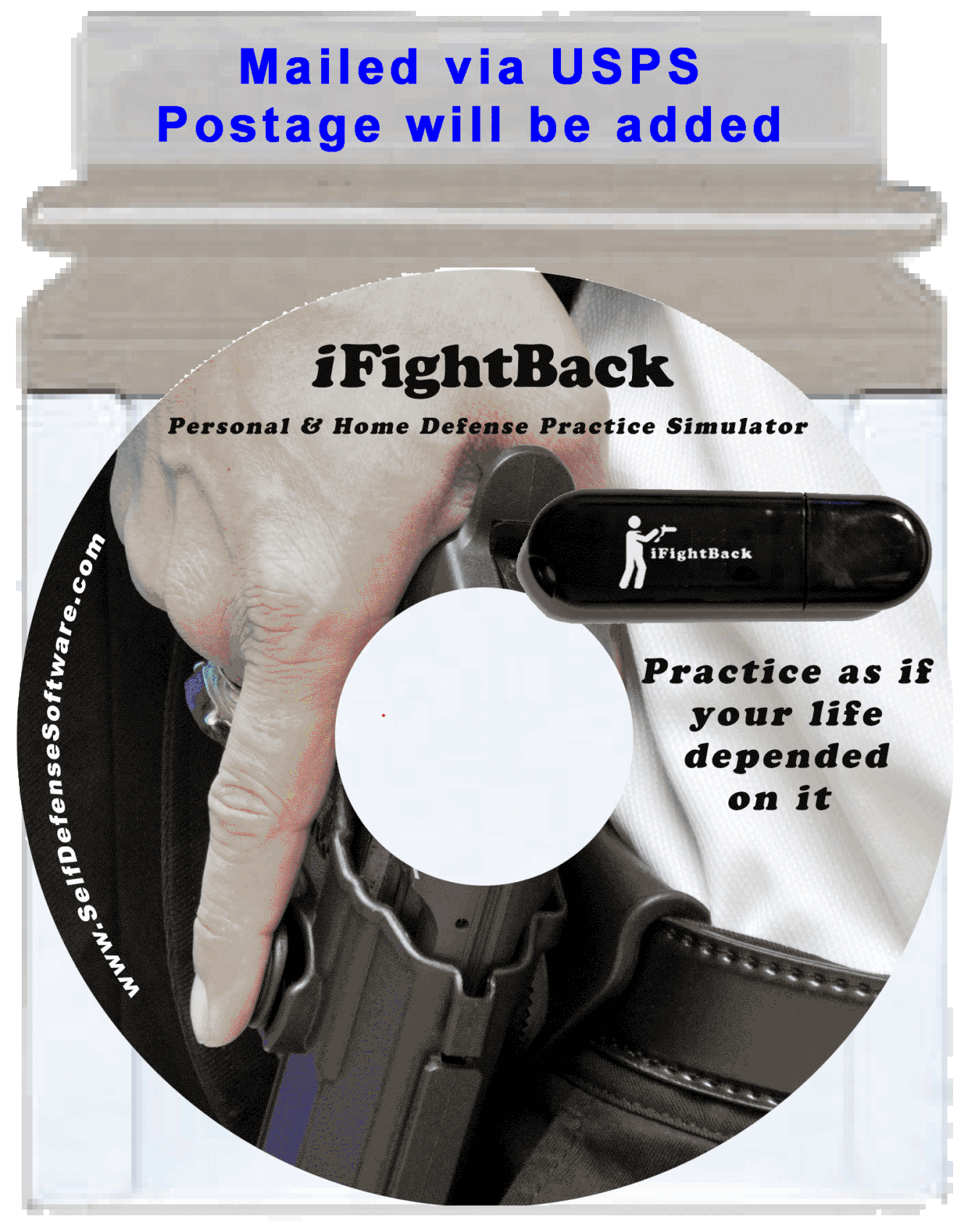 iFightBack® Software mailed on USB via USPS mail. iFightBack