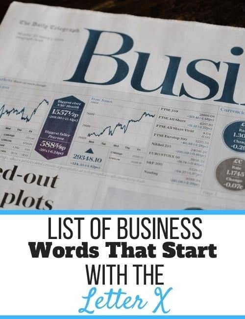 Business Words That Start With X Self Development Journey