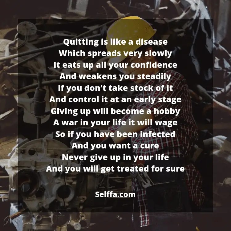 36 Don't Give Up Poems SELFFA