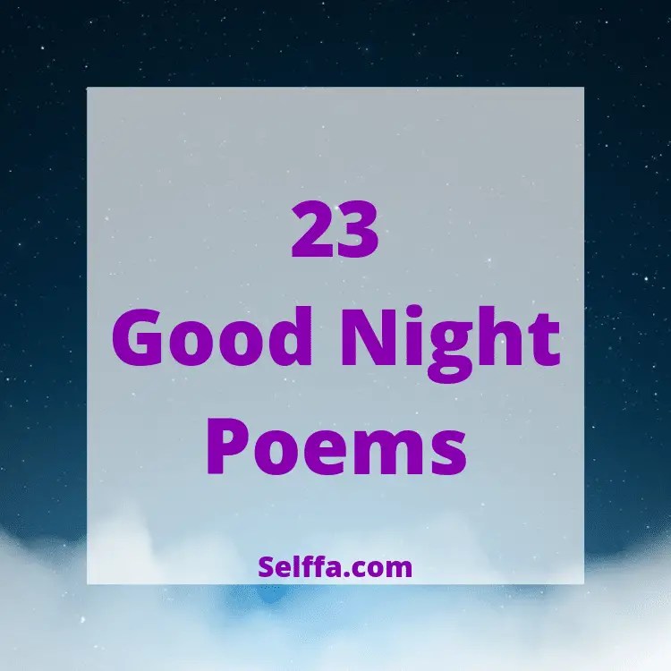 23 Good Night Poems SELFFA