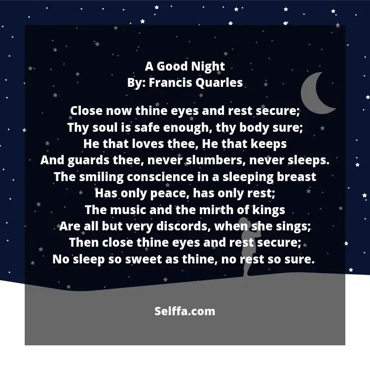 23 Good Night Poems SELFFA