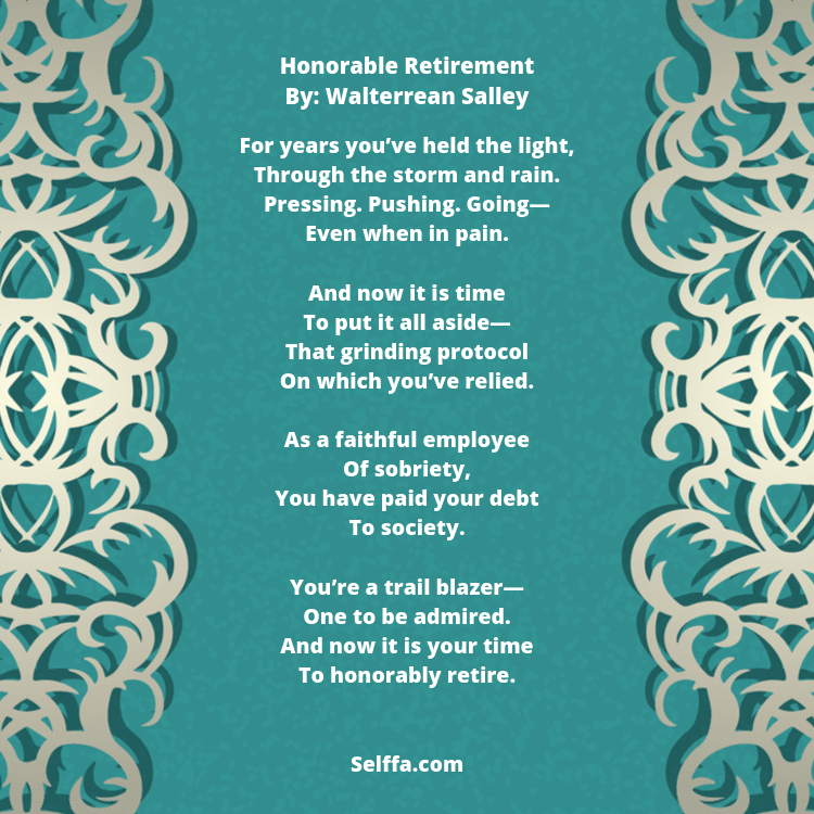 25 Retirement Poems SELFFA