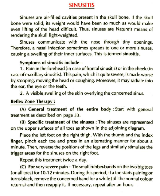 Foot Reflexology Sinusitis Learn Self Healing Techniques Online