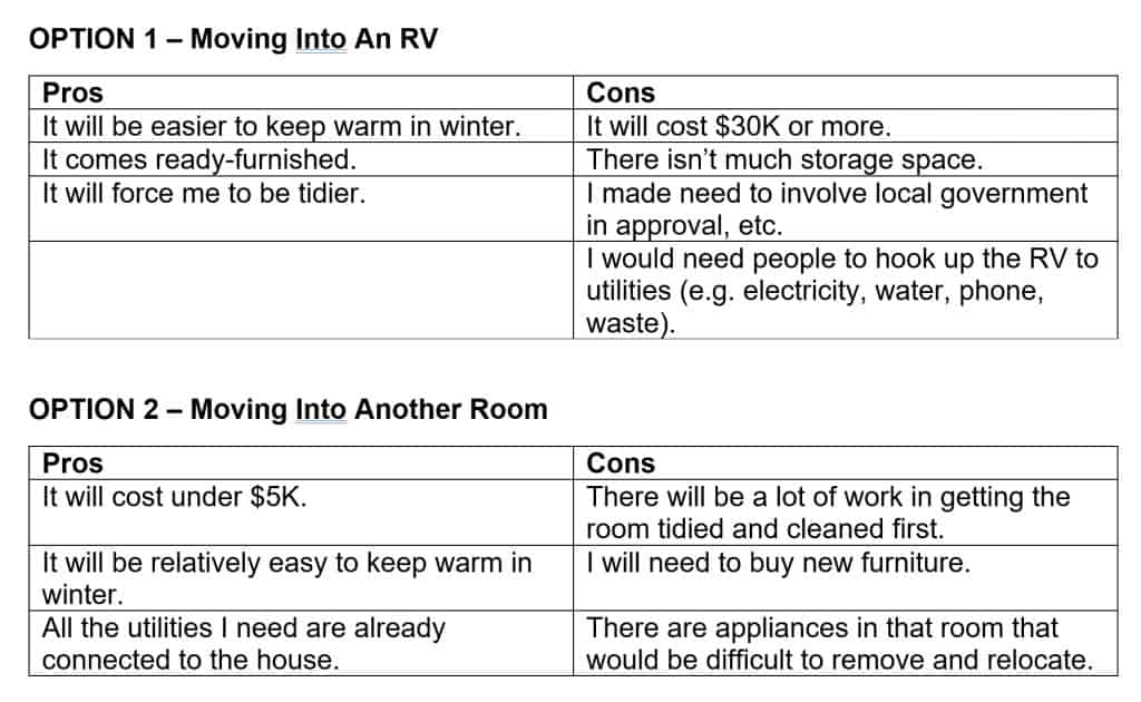 The Pros And Cons Of Evaluating Pros And Cons Self Help Nirvana