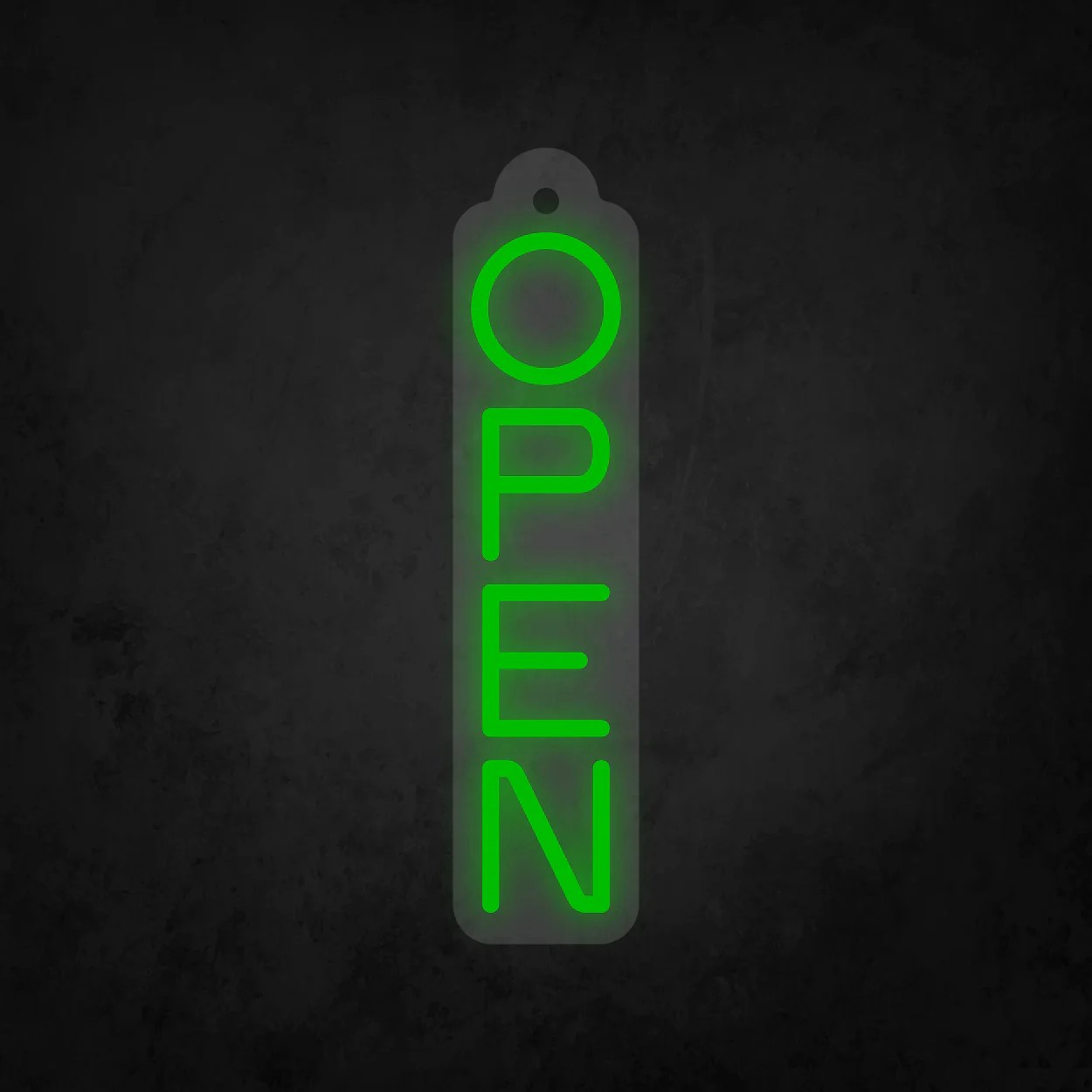 LED Neon Sign Store Open Vertical Sign for Window Self Signs