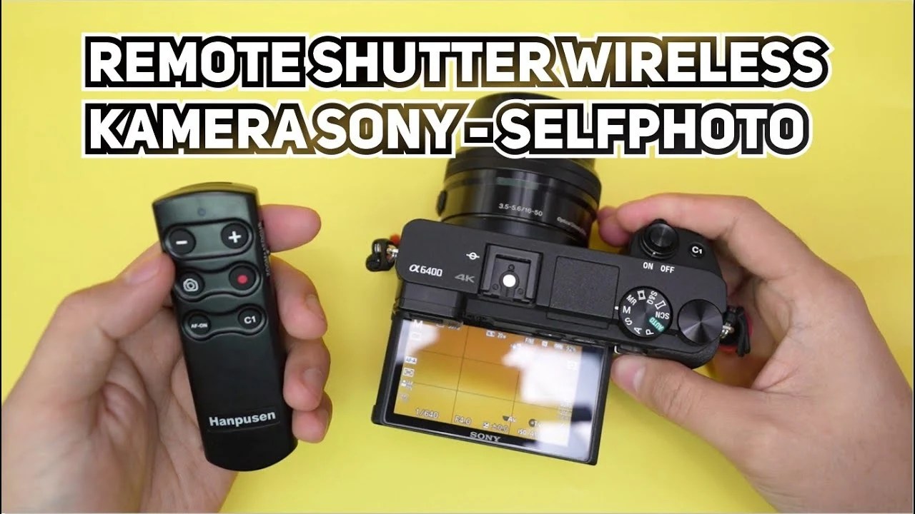 Cara Menyambungkan Remote Shutter Remote RMTP1BTA Hanpusen ke Sony A6400 Self Studio