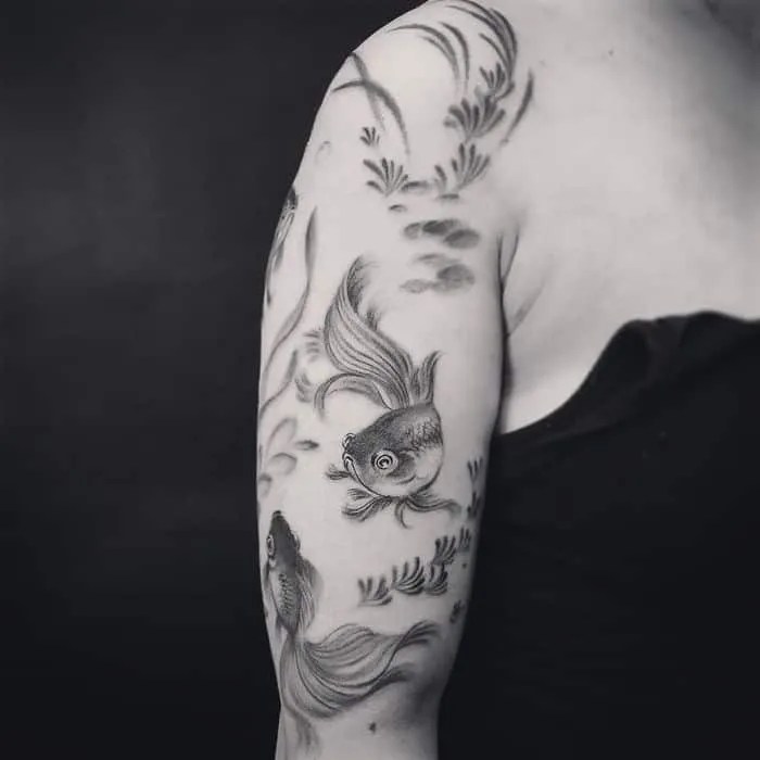 The Symbolism Behind Koi Fish And Goldfish Tattoos Self Tattoo