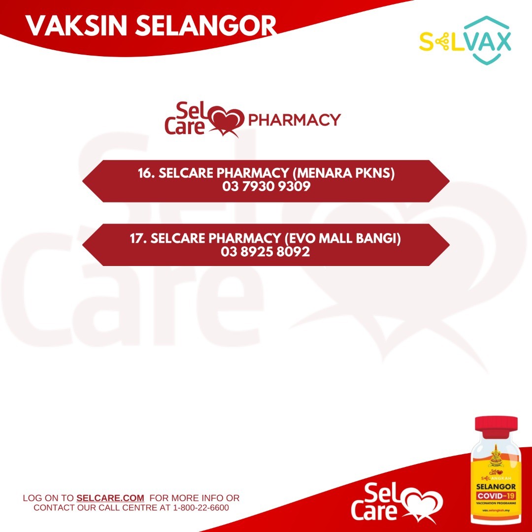 Customer Service Counters For Vaksin Selangor (SelVAX