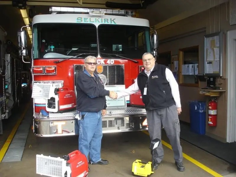 Selkirk FD Receives Donation From PSEG Selkirk Fire Department