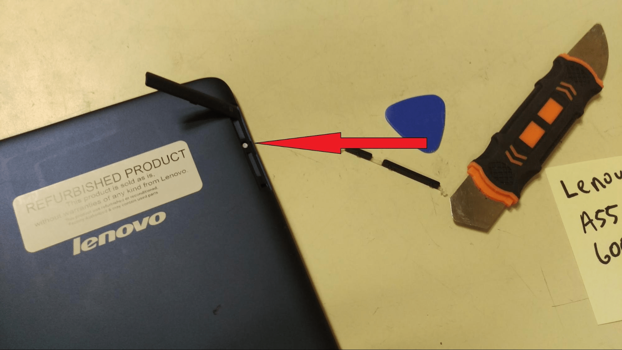 Lenovo Tab 2 A8 A550F Tablet Disassembly Guide