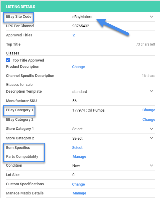 eBay Listings Motors Sellercloud Help