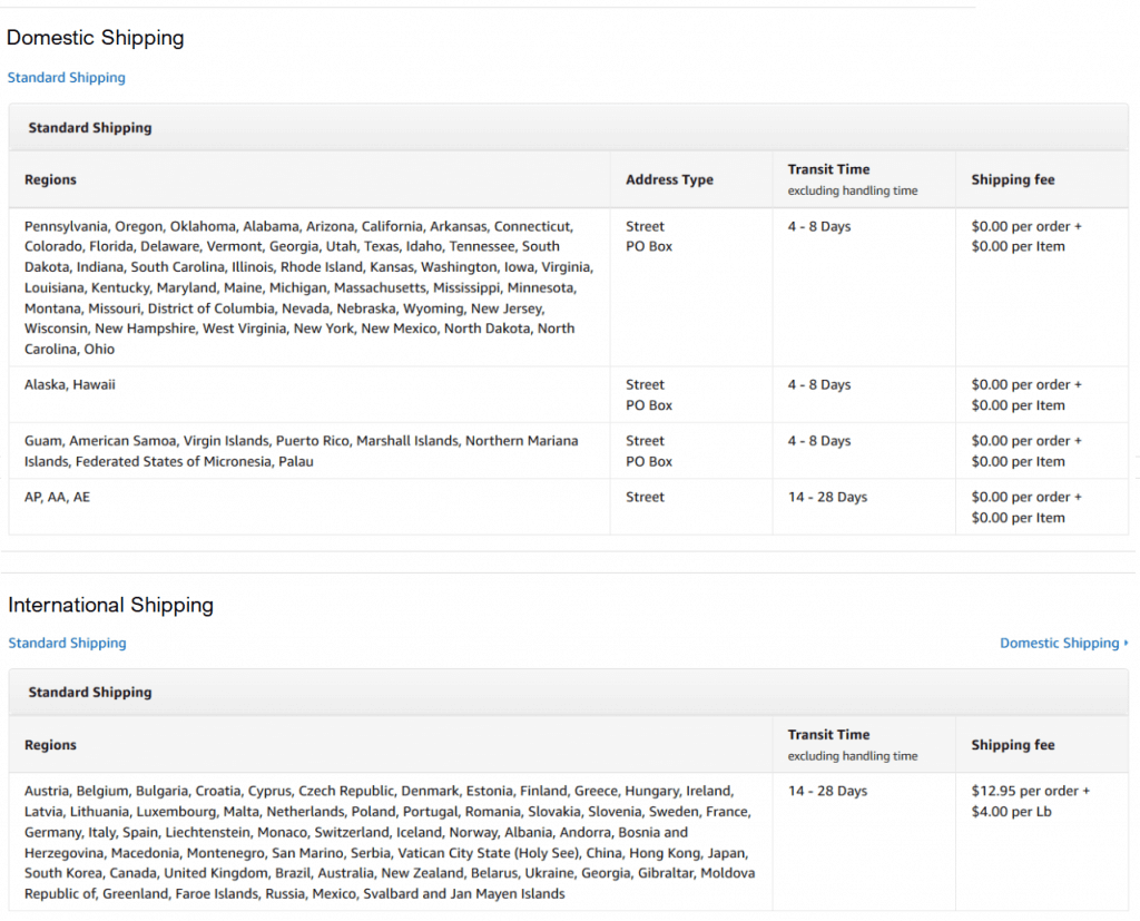 Amazon standard shipping policy update SellerEngine