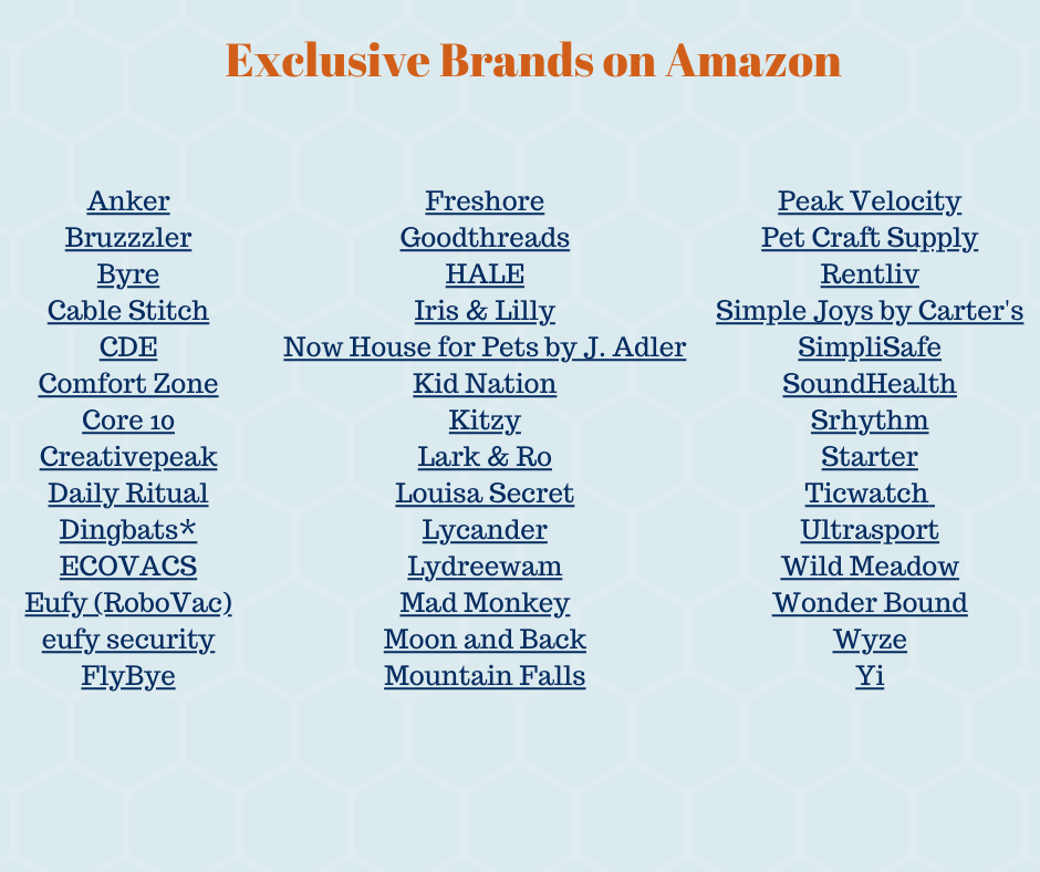 Did You Know? Amazon Owns Scores of Private Label and Exclusive Brands