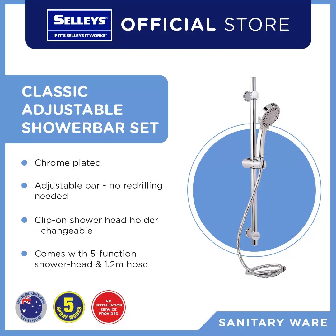 Buy Shower Bar Online Selleys Singapore Variable Lengths